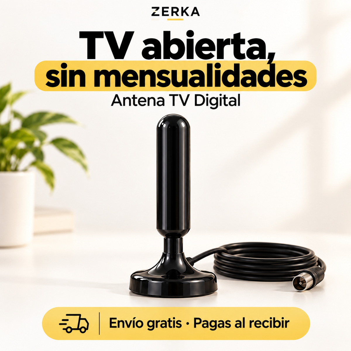 Antena para TV Abierta Digital HD