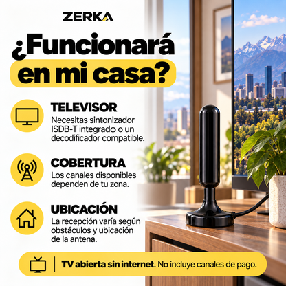 Antena para TV Abierta Digital HD