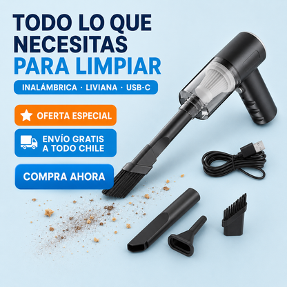 Aspiradora Inalámbrica 3 en 1 para Casa y Auto