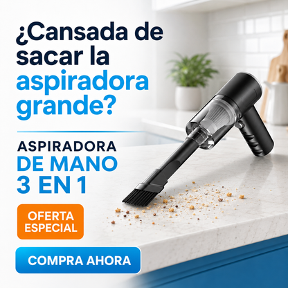 Aspiradora Inalámbrica 3 en 1 para Casa y Auto