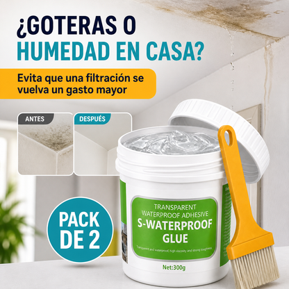 Sellador Impermeable Transparente (x2) + Brocha de Regalo