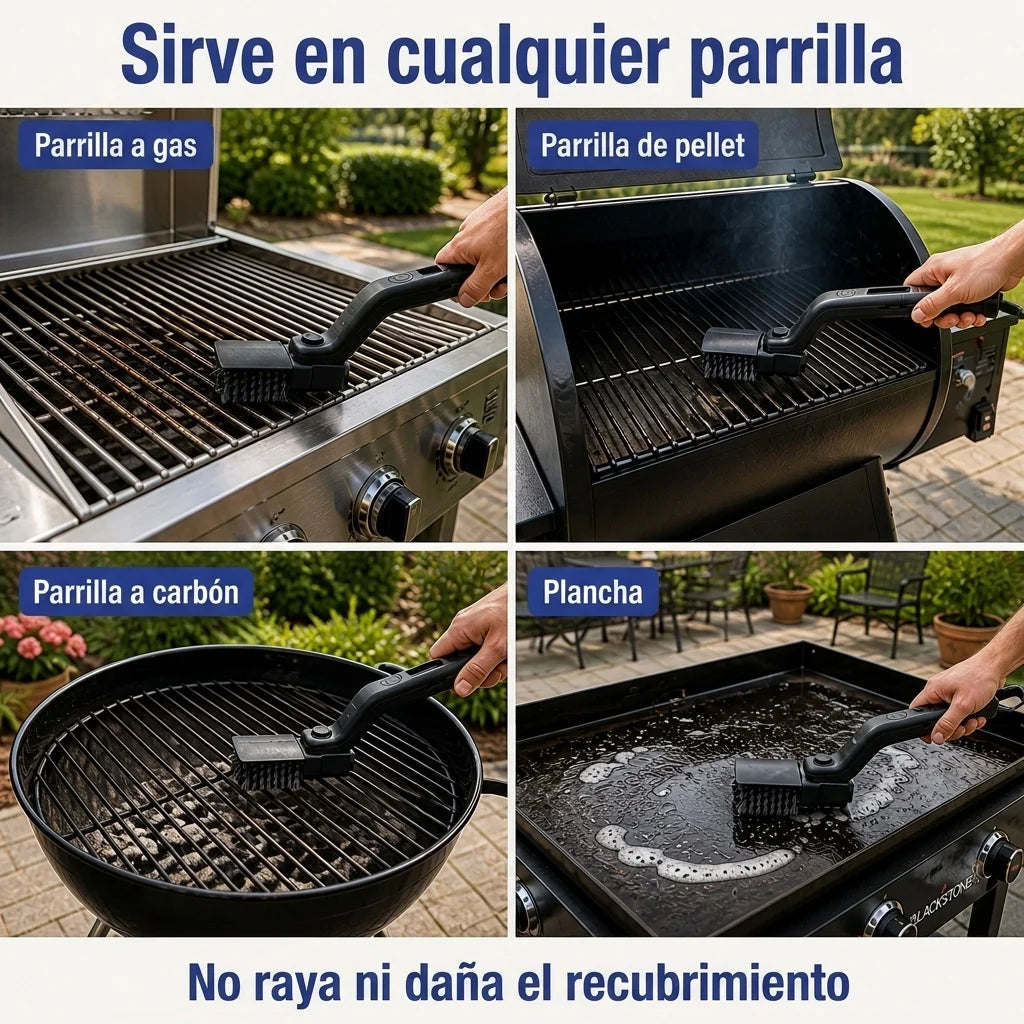 Cepillo Limpiador de Parrilla